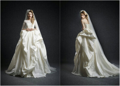 Ersa Atelier 2015 秋冬婚纱系列——当宫廷式的婚纱邂逅复古的发型与唇色