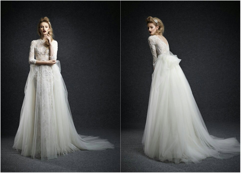 Ersa Atelier 2015 秋冬婚纱系列——当宫廷式的婚纱邂逅复古的发型与唇色