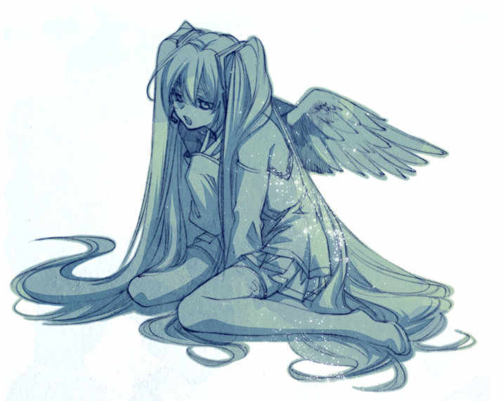 石化 初音未来 坏掉了的歌姬 无法再唱歌了.
