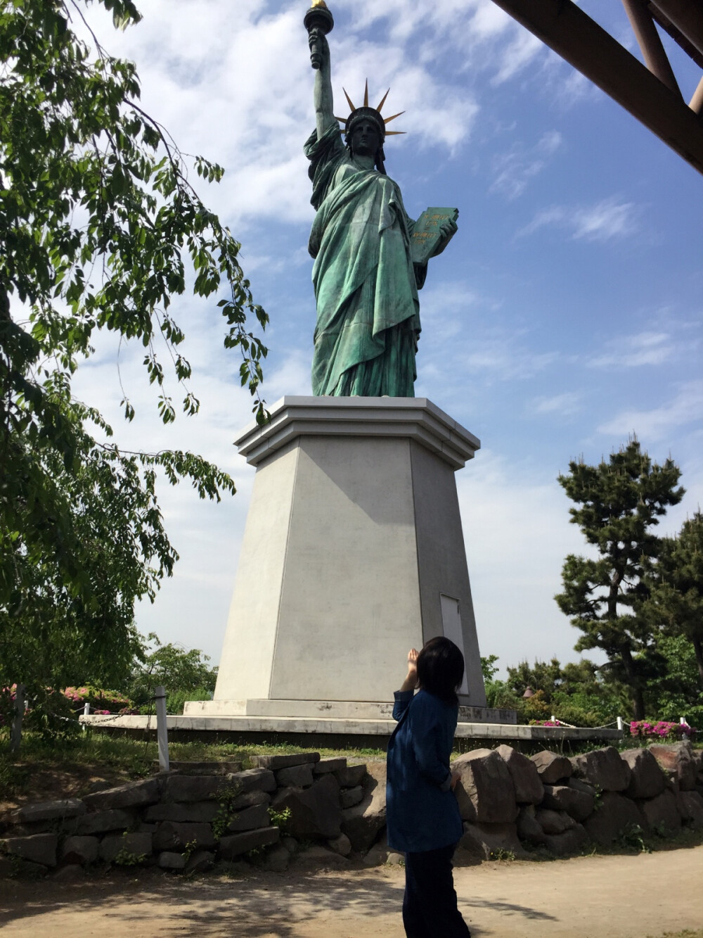 日本台场、缩小版自由女神像