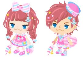 Ameba pigg 201407 五彩水手套装