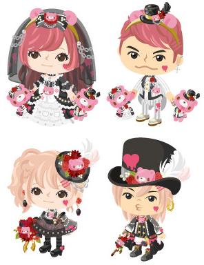 Ameba pigg 201405 凶恶泰迪熊套装