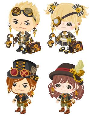 Ameba pigg 201404 蒸汽朋克套装