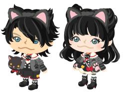 Ameba pigg 201402 淘气黑猫套装