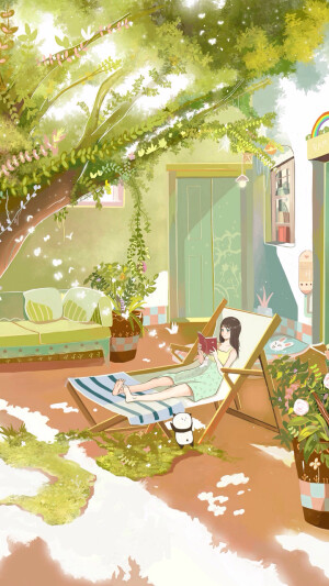 二次元 Girl 壁纸 萌 插画 背景 治愈 ^o^