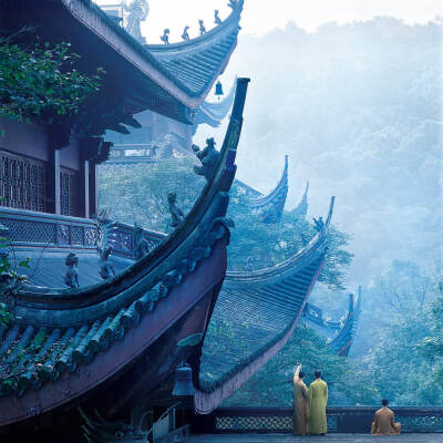 张望为了能够拍出最真实的佛寺生活,他长住在佛寺九年之久.我想正因为如此,他才能拍出真正的佛寺韵味来