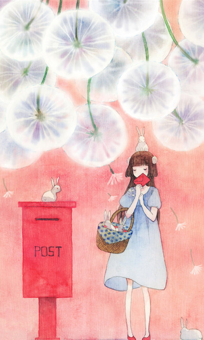 iPhone壁纸 萌物 可爱 背景 套图 韩系 插画 素材 ╯з ︶ღ 麽麽