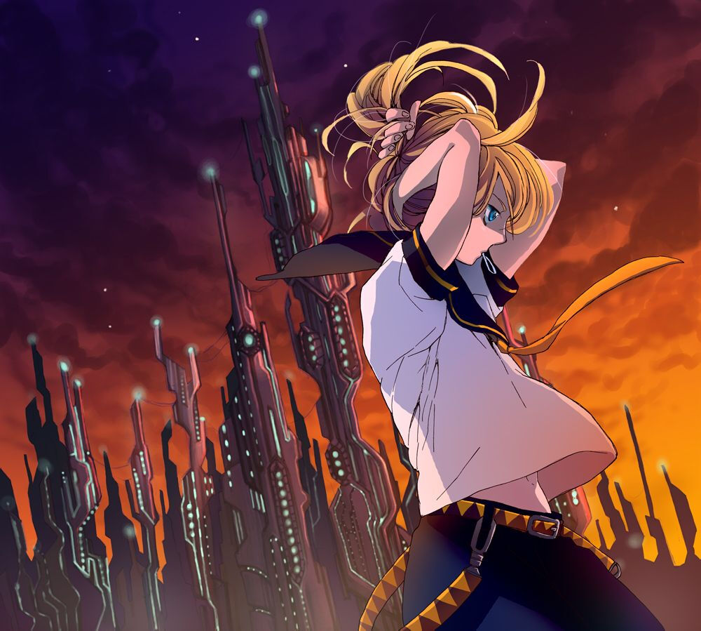 镜音连动漫少年p站pixiv镜音双子v家