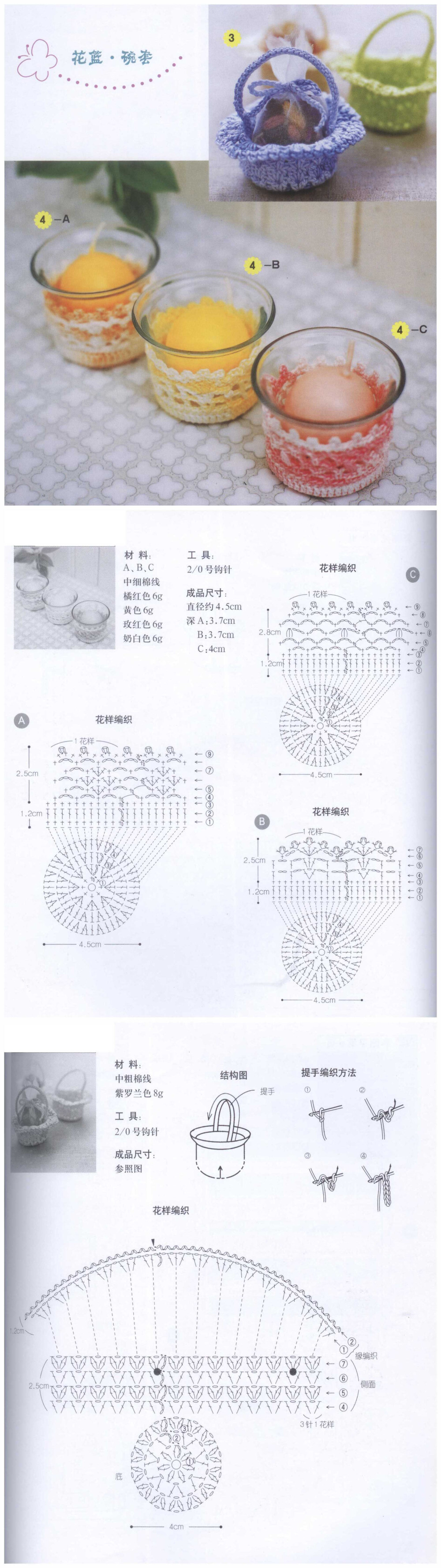 小容器更需要好好呵护呢。 #钩织图解#