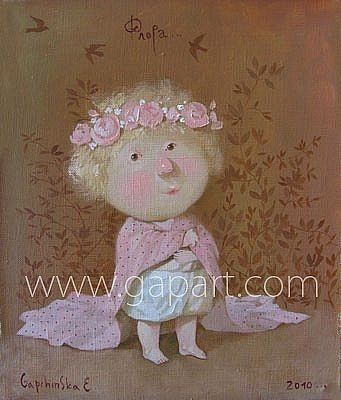 来自乌克兰插画家。Eugene Gapchinska的一组手绘儿童插画，她创作了许许多多粉红色皮肤的可爱小孩，一同分享给大家。