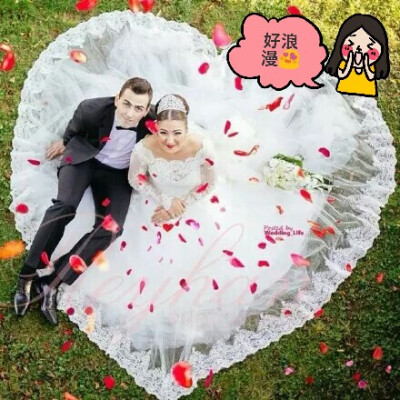 浪漫爱心婚纱