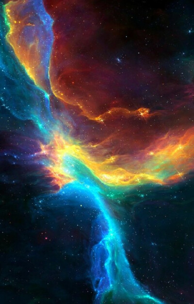 浩瀚宇宙里的绚烂烟火。哈勃太空望远镜拍摄的星云。