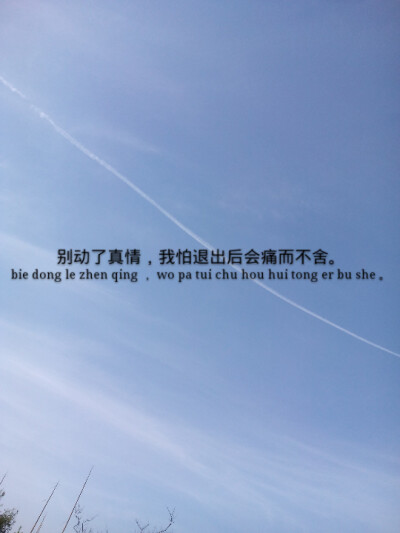 动情你就哭吧，认真你就输了