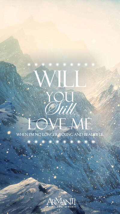 Will you love me 系列