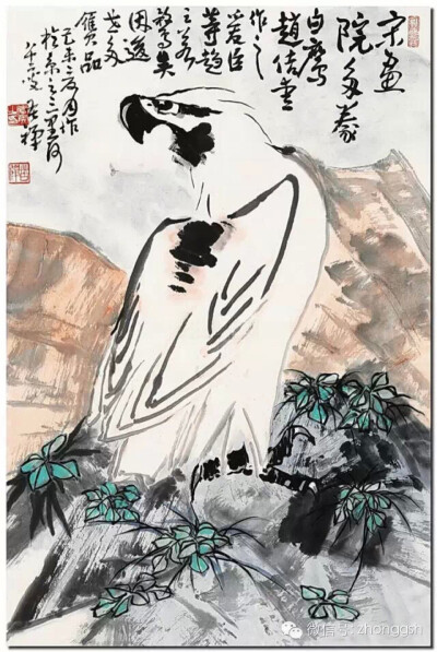  国画大师李苦禅先生画的鹰是极其动人心弦的。 李苦禅先生画得最生动的是鹰的眼睛，在他的笔下，鹰的眼睛棱角分明，洋溢着一种逼人的英武之气。 因此，李苦禅先生画的鹰，被公认为是难得的画中精…