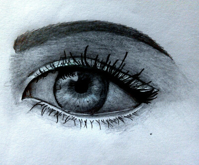 素描画 手绘 制作 眼睛