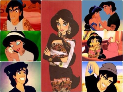 《阿拉丁》Jasmine&amp;amp;Aladdin～茉莉公主&amp;amp;拉丁