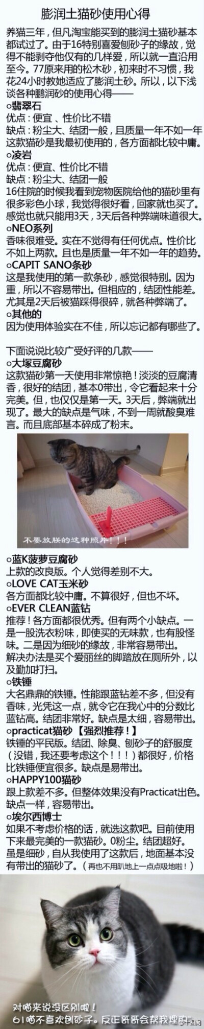 猫砂使用心得