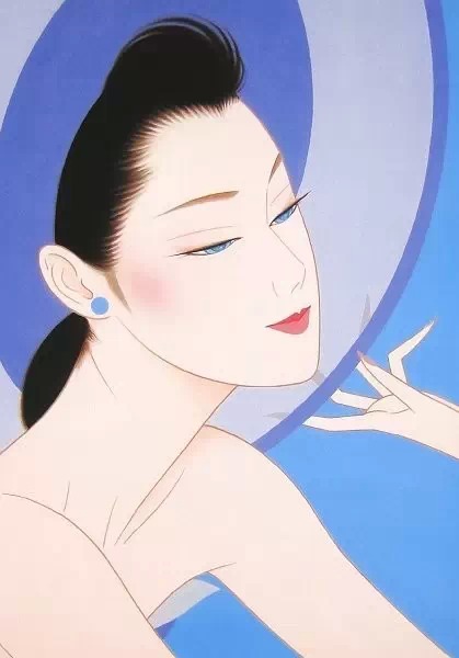 版画艺术 鹤田一郎的版画美女