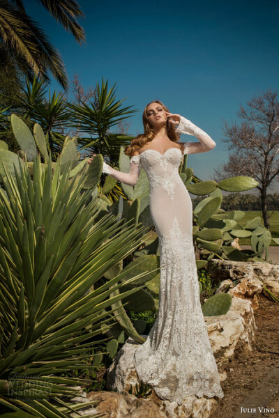 Julie Vino Spring 2015 Wedding Dresses,Desert Rose Collection 。2015春夏婚纱“Desert Rose (沙漠玫瑰)”系列。