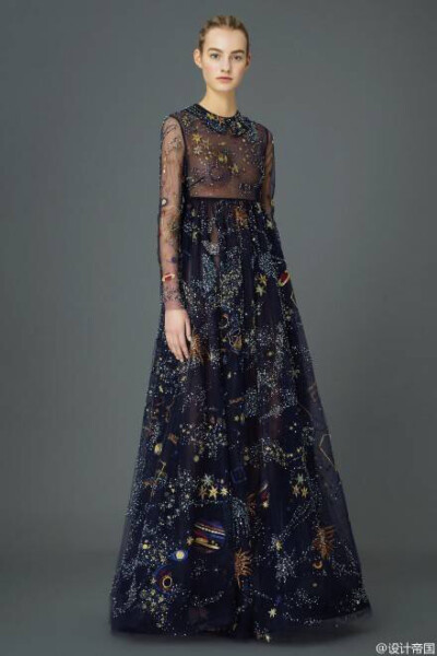 Valentino 2015 Pre-Fall ，时装上的宇宙星辰