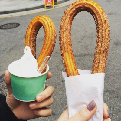 西班牙streetchurros 油炸吉事果 冰淇淋