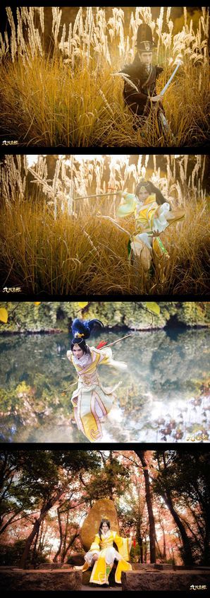 纵马新江湖，决战定天下！《九阴真经》COS -- 门派：长风镖局 -- 服装：@冰俏VIVICE -- 摄影：@风来星人 -- 化妆：@_如天_ -- 后期：@山人涛松 --