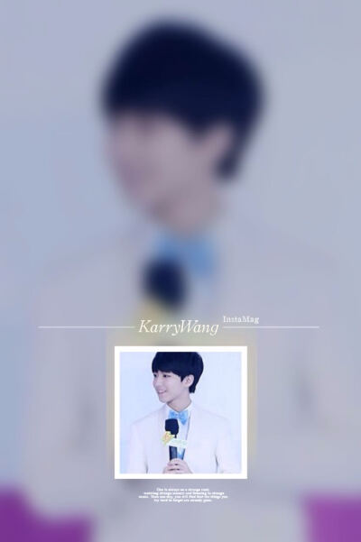 Eleven自制壁纸 壁纸 锁屏壁纸 王俊凯 KarryWang TFBOYS