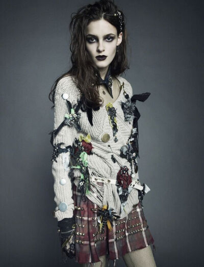 风格在生存以上 'Bowery Girl' Kremi Otashliyska by Greg Kadel for Numéro No.144 June/July 2014 [Editorial]