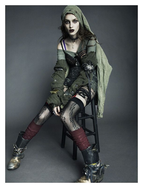 风格在生存以上 'Bowery Girl' Kremi Otashliyska by Greg Kadel for Numéro No.144 June/July 2014 [Editorial]