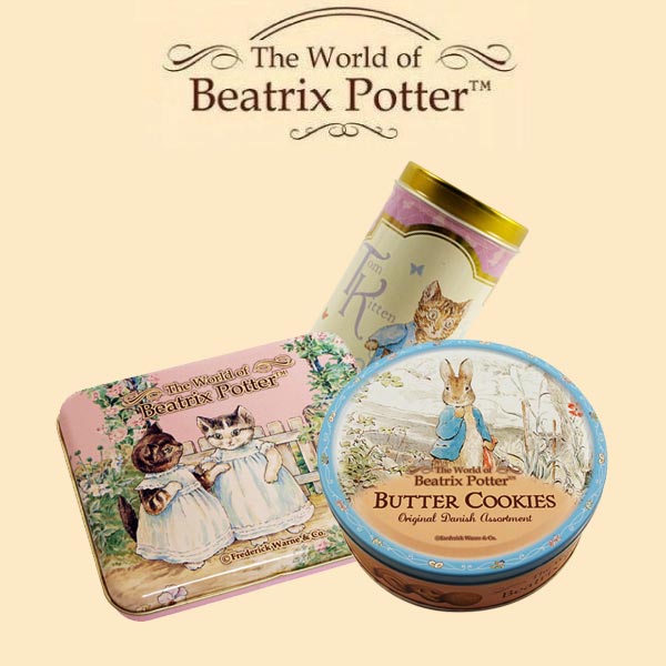 来自德国，Beatrix Potter波特小姐 的巧克力 卷芯酥 黄油饼干礼听套装