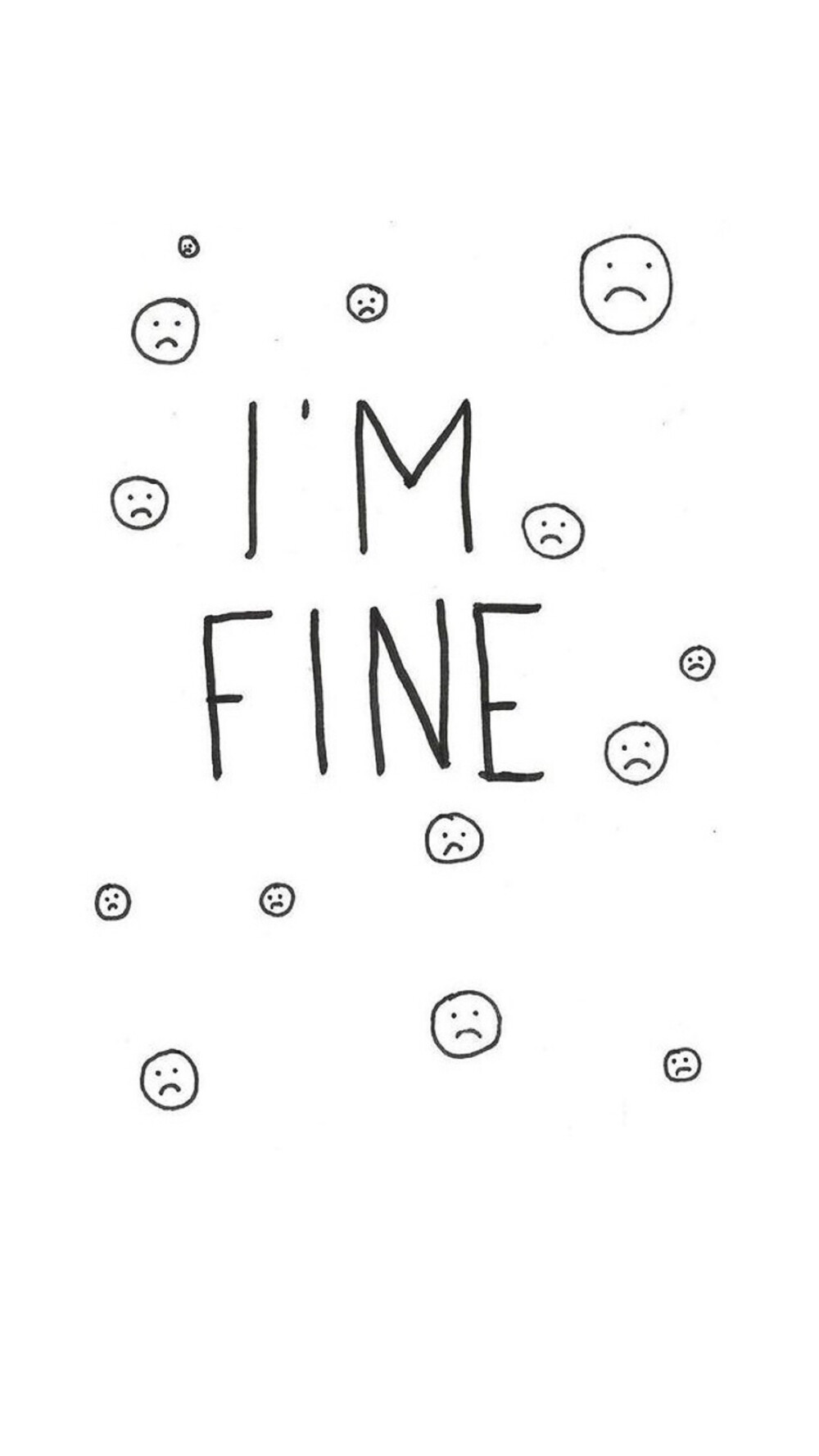 I'm fine.壁纸。锁屏。