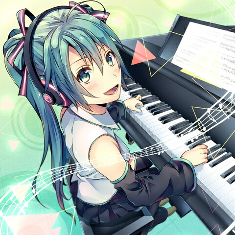 我想唱歌 初音未来 miku 来自p站