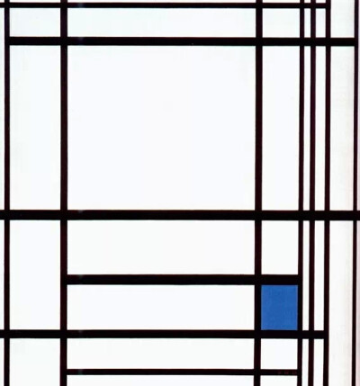 Composition III with Blue, Yellow and White, 1936