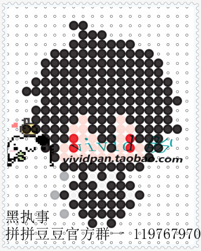 黑执事 拼拼豆豆 perler 像素 pixel 欢迎加入拼拼豆豆官方群一，群号码：119767970