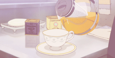 GIF 热茶能够在夏天更容易解渴