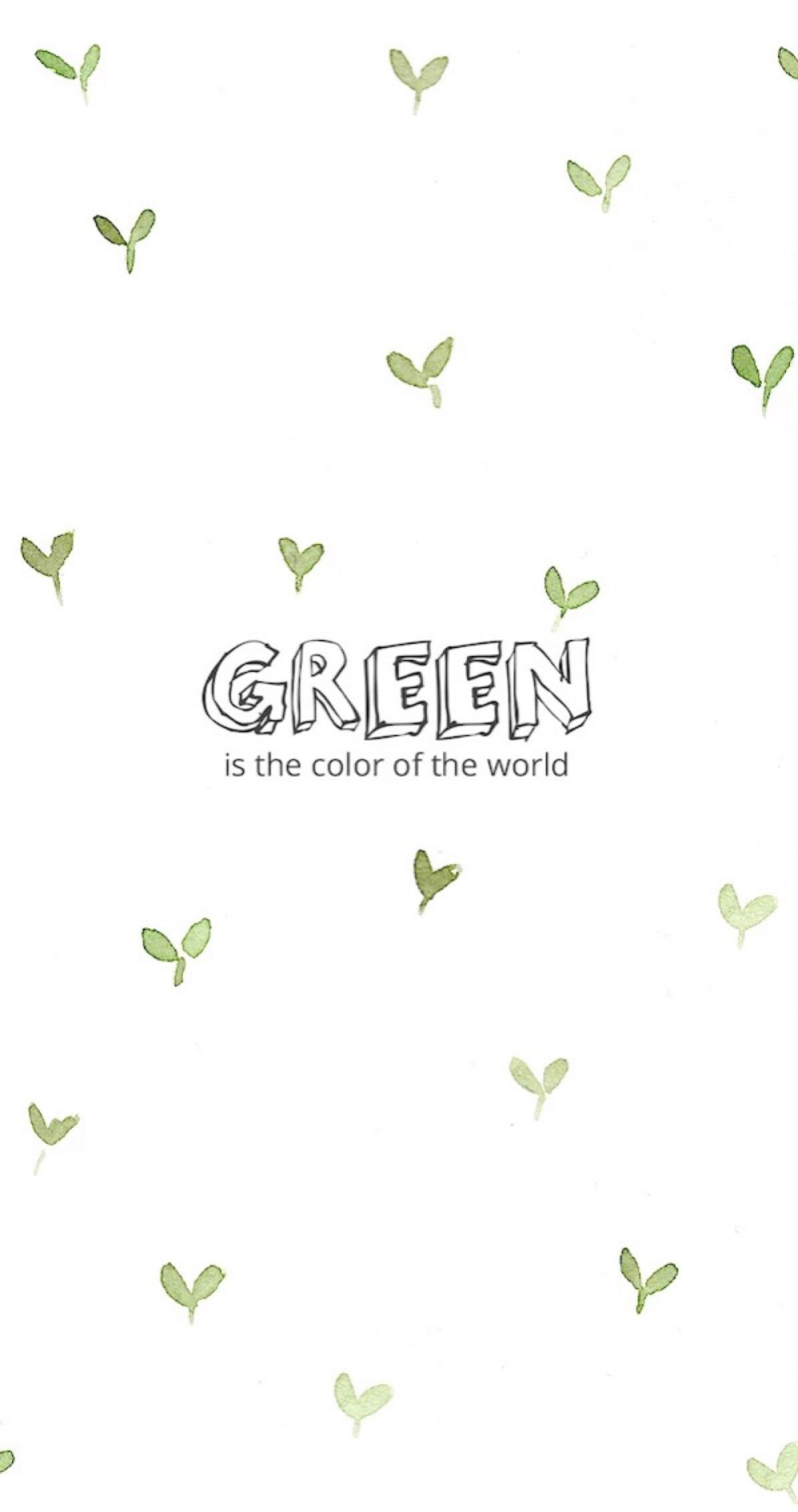 简约 壁纸 GREEN 苗苗