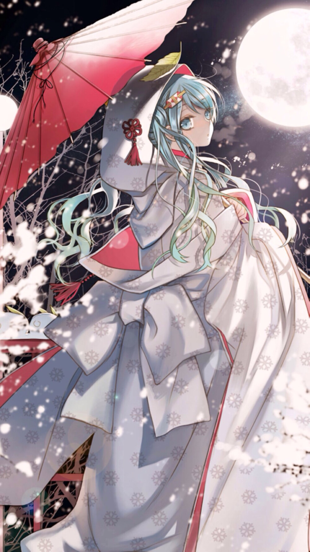 动漫唯美图 雪初音