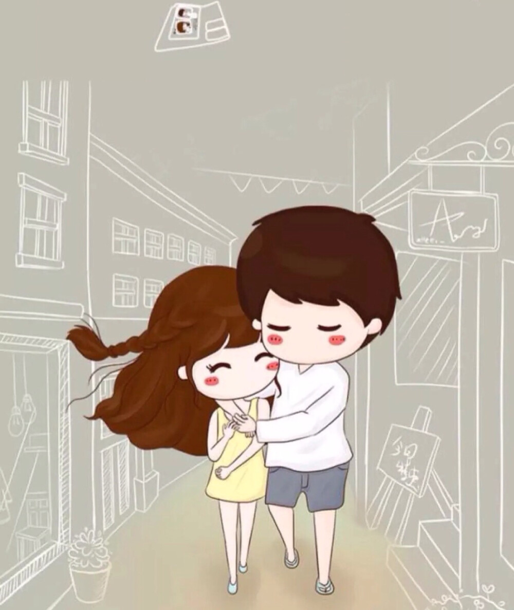 萌萌图可爱的小薇情侣温馨系列可爱头像壁纸