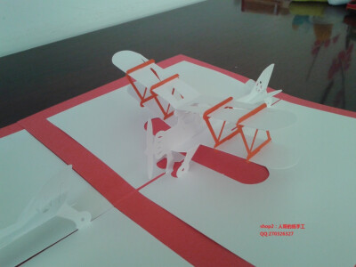 飞机 立体纸雕 立体构成 立体贺卡 立体纸艺 3D纸模型 纸立体造型 手工DIY