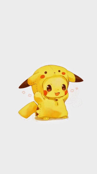 iPhone 平铺 壁纸 高清壁纸 plus壁纸 可爱卡通壁纸 超萌皮卡丘pika pika pikachu！