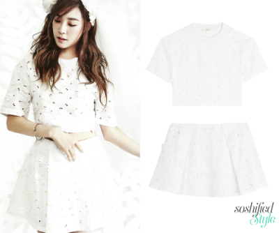 Vanessa Bruno Athé: Floral Eyelet Crop Top @ stylebop.com £355 Floral Eyelet Cotton Mini-Skirt @ stylebop.com £295