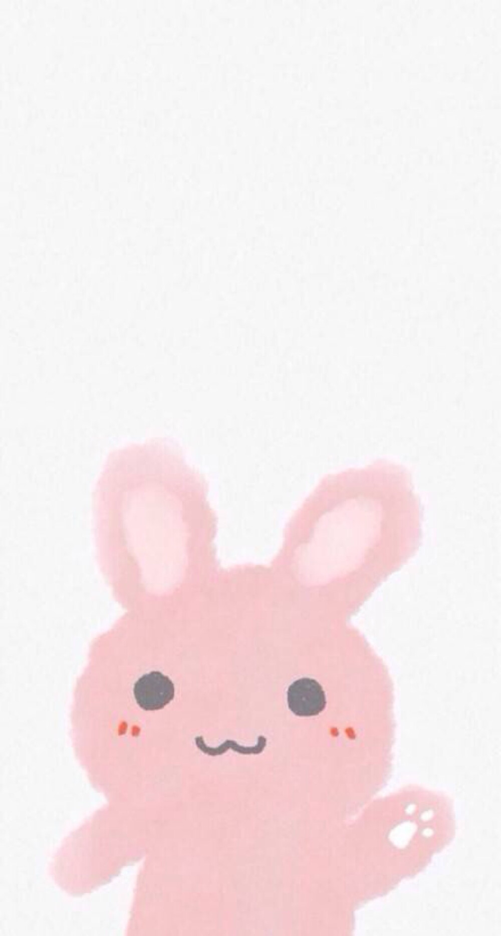 萌 插画手绘 小兔子 高清壁纸 iPhone壁纸 /欣勾勾