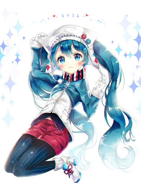 【侵刪】 2016雪ミク | LI.B _id=50572637 #pixiv#VACOLAID#初音#插画#手绘#同人#二次元#少女#