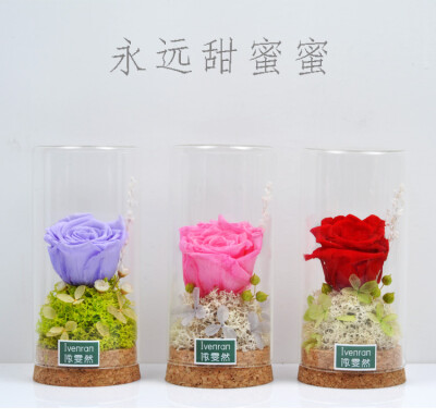 永生花,玫瑰花,保鲜花,情人节礼物,生日礼品,创意礼品,家居摆件,玫瑰礼盒