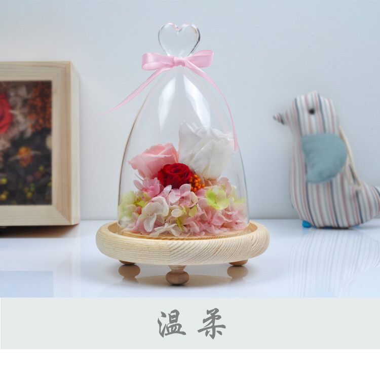 永生花,玫瑰花,保鲜花,情人节礼物,生日礼品,创意礼品,家居摆件,玫瑰礼盒