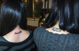 闺蜜照就这么拍 纹身系列 姐妹适合 情侣也适合 欧美 壁纸 头像 天使之翼