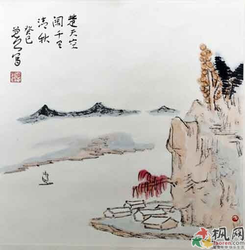 国画：梅墨生小品山水