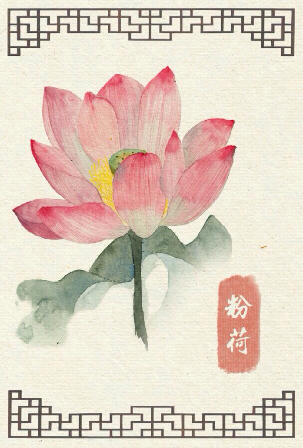 中国风插画 古风 古韵 花卉 水彩 花间 转自网络侵删致歉 【国风雅韵