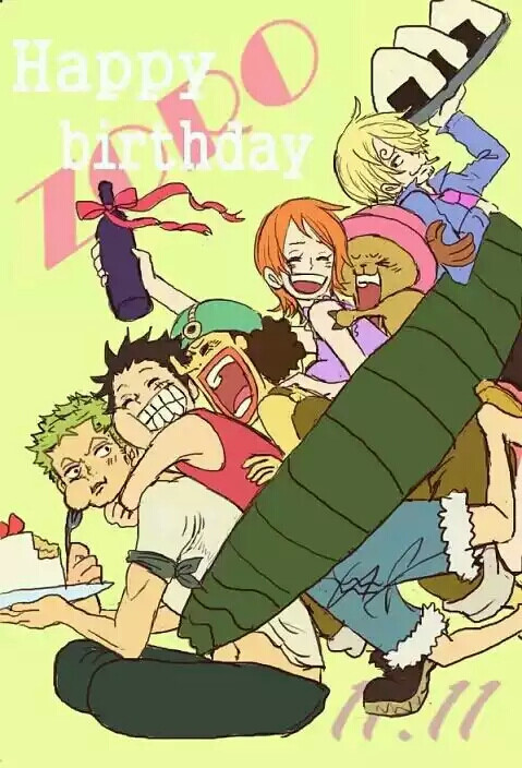 Zoro，happy birthday 海贼王